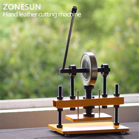 ZONESUN Manual Die Cutting Machine Die Punching Machine Pressure Cutting Tool Leather ...