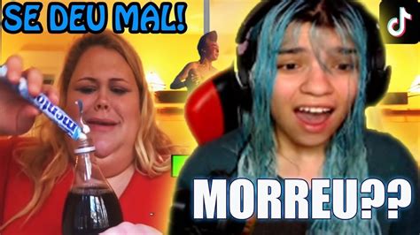 REACT As Pessoas Que Fizeram Desafios E Se Deram MUITO MAL Um Ficou