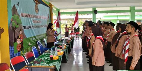 Ketua Kwarcab Bantul Lantik Mabi Pengurus Kwartir Dan LPK Ranting