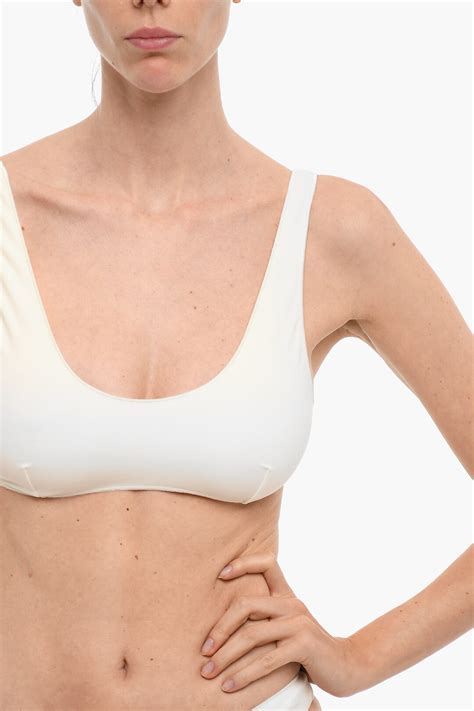 Oseree Solid Color Stretch Fabric Bikini Top Women Glamood Outlet