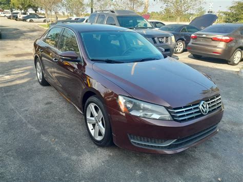 2012 Volkswagen Passat For Sale In Pompano Beach 3950 South Florida Used Cars