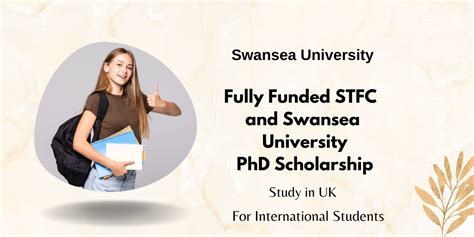 Fully Funded Stfc And Swansea University Phd Scholarship For