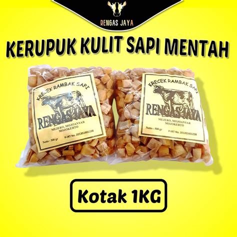 Jual Kerupuk Rambak Mentah Kulit Sapi Asli Krupuk Rambak Sapi Mentah