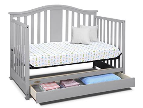 Graco Solano In Convertible Crib With Drawer Pebble Gray