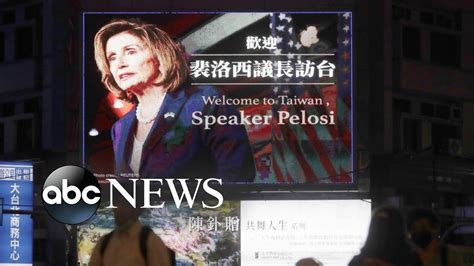 Pelosi Arrives In Taiwan For Controversial Visit Youtube