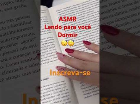 ASMR Lendo para você dormir asmr leitura dormir arrepios