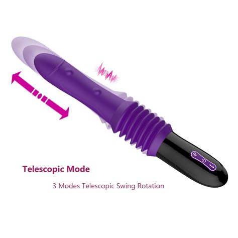 Telescopic Dildo Vibrator Automatic Massager G Spot Thrusting