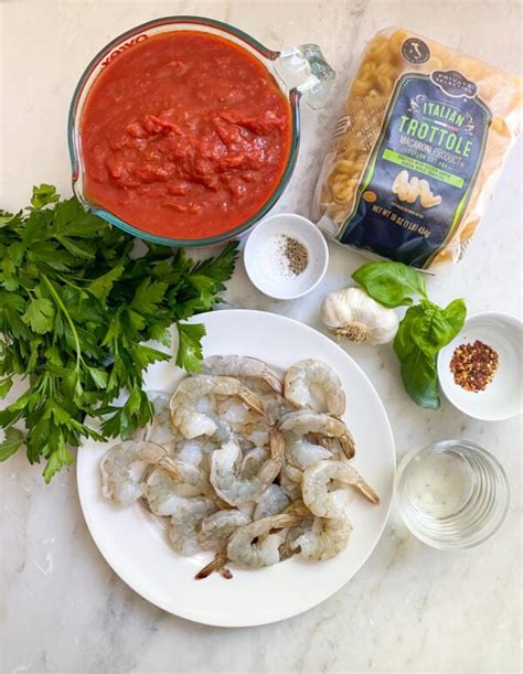 Trottole Pasta Recipe With Tomato Sauce And Shrimp Cucina By Elena