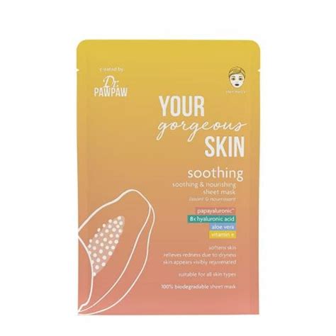 Dr Paw Paw Your Gorgeous Skin Soothing Sheet Mask Kojąca maska do