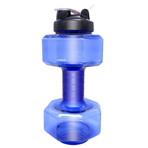 Wholesale Gym Fitness Dumbbell Shaped Portable Large Capacity Sports Water Bottle China Cup