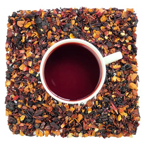 Cherry Berry Blast Herbal Tea Bramble And Rose Tea Co