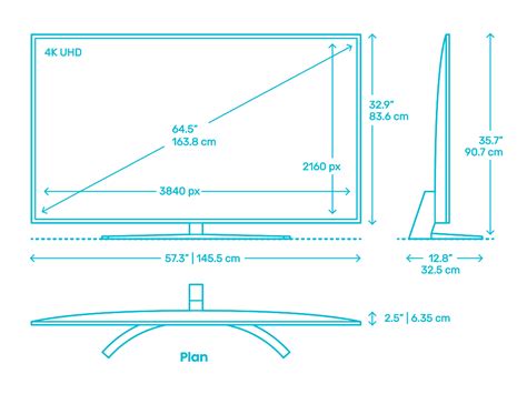 Televisions | TVs Dimensions & Drawings | Dimensions.com