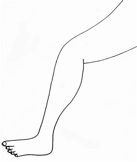 coloriage d une jambe Tête à modeler