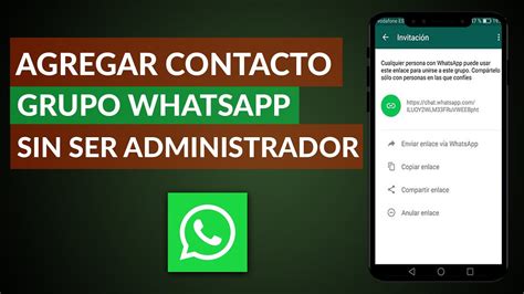 Cómo Agregar Un Contacto A Un Grupo De Whatsapp Sin Ser El