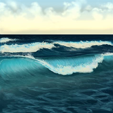 How To Paint Water Waves And The Ocean In Adobe Photoshop