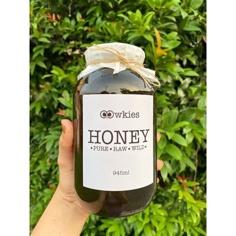 945ml Pure Raw Wild Honey In Glass Jar Souvenir T Idea Healthy