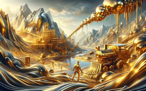 Epic Gold Mining Operation Hd Wallpaper By Robokoboto