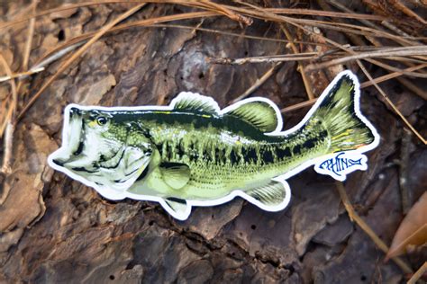 Largemouth Bass Sticker Phins Apparel