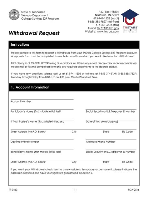 Withdrawal Request Website Wwwtnstars Form Fill Out And Sign