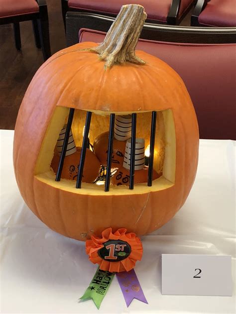 My prize winning pumpkin from our work contest today. : r/halloween