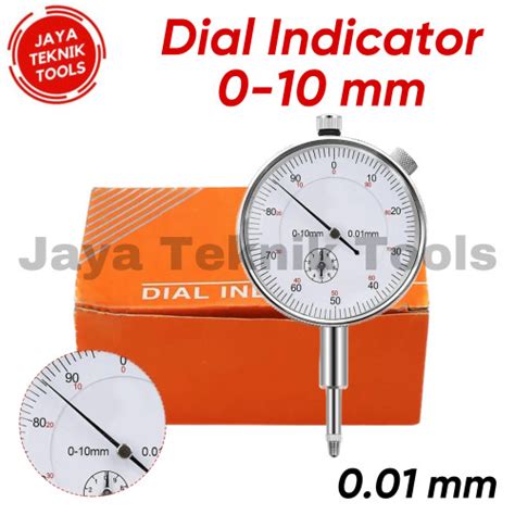 Jual Dial Indicator Gauge Indikator Test Goyang Jarum Orange Pengukur