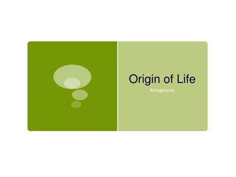 Ppt Origin Of Life Powerpoint Presentation Free Download Id5435893