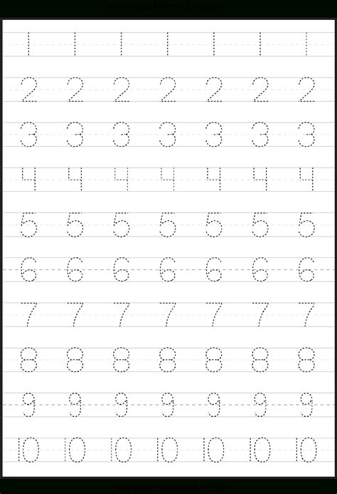 Tracing Letters And Numbers Worksheets