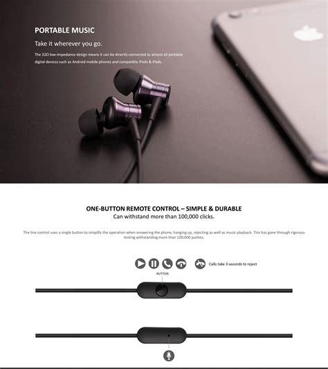 1MORE­ E1009 Piston Fit in-Ear Headphones earbuds earphones with ...
