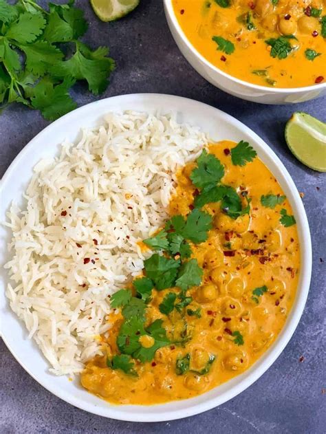 Chickpea Coconut Curry Instant Pot And Stovetop Indian Veggie Delight