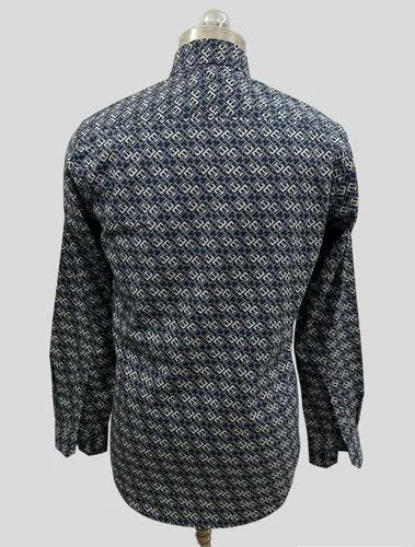 Men Printed Cotton Shirt Casual Full Sleeves At Rs 485 In Amritsar