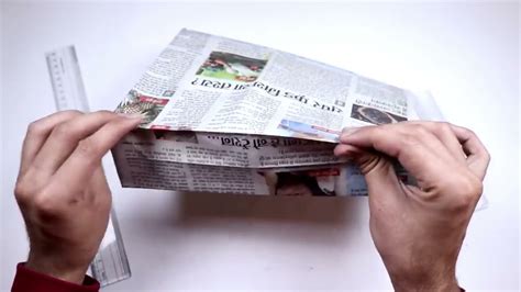 How To Make A Paper Bag With Newspaper Paper Bag Making Tutorial