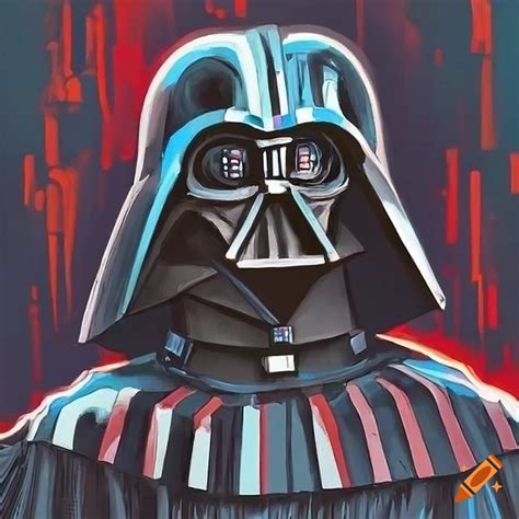 Painting Of Darth Vader On A Magazine Cover On Craiyon