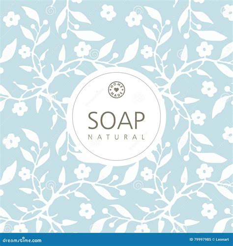 Vector Background For Natural Handmade Soap Decorative Paper Stock