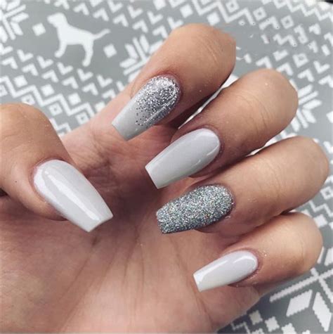 25 Elegant Long White Coffin Nail Ideas Fashionre