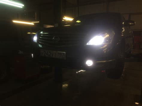 Линзованные светодиодные ПТФ — Nissan Teana (J32), 2,5 л, 2008 года ...