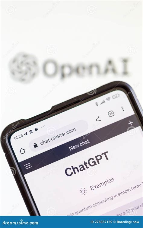 ChatGPT Artificial Intelligence AI Chat GPT with OpenAI Logo Portrait ...