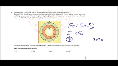 Lgs Kasım Ayı Matematik Meb Örnek Soru Çözümleri Youtube