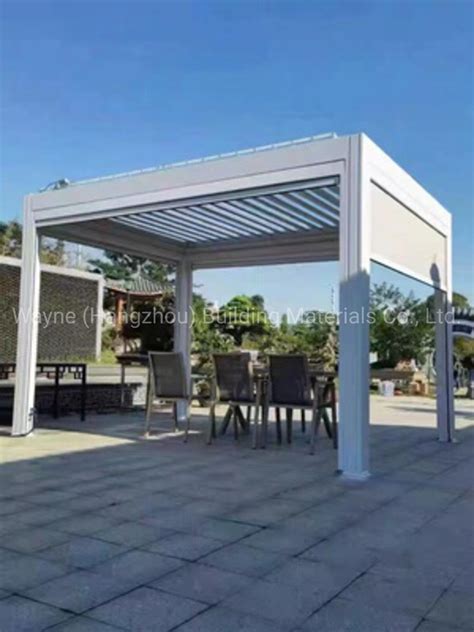 China Aluminum Pergola Factory New Design Outdoor Garden Pergola