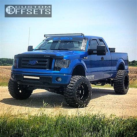 Wheel Offset 2010 Ford F 150 Super Aggressive 3 5 Suspension Lift 6 Custom Rims Custom Offsets