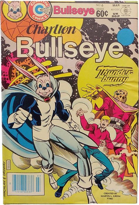 Vintage 1982 Charlton Bullseye Thunder Bunny Comic Book Machlan And