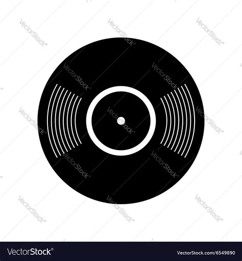 retro vinyl record icon royalty  vector image