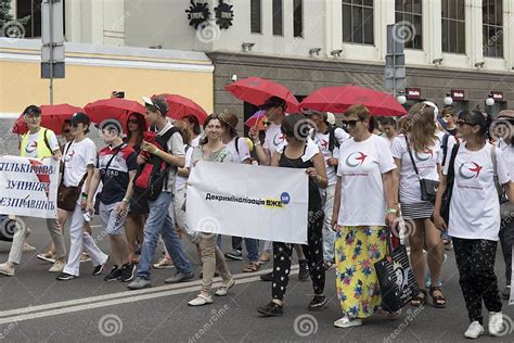 Kyiv Ukraine June 23 2019 The Annual Pride Parade Lgbt Inscription