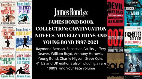 James Bond Book Collection Part Three Continuation Novels And Young