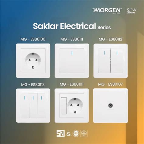 Jual Morgen Tipe Mges Saklar Electrical Series Stop Kontak