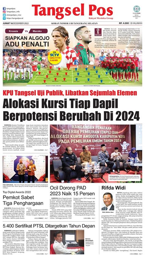 Epaper Edisi Jumat Desember Tangselpos Id