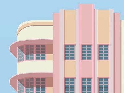 Art Deco Miami Print by KaloolaJay Studio on Dribbble