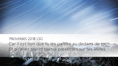 Proverbes 22 18 LSG Desktop Wallpaper Car Il Est Bon Que Tu Les