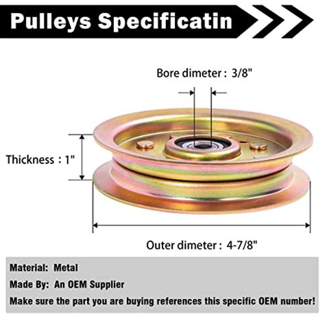 Cluparis Idler Pulley Replacement Mtd Cub Cadet Troy Bilt