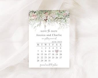 Plantable Wild Flower Seed Save The Date Floral Style Etsy