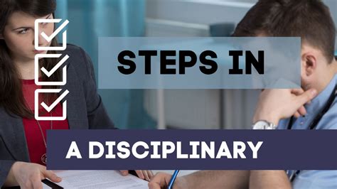 What Are The Steps In A Disciplinary Process